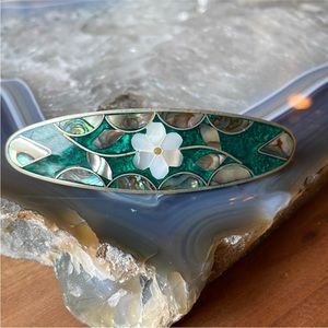 Vintage Inlay Hair Pendant